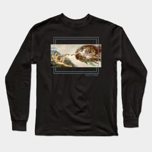 Michelangelo's Creation of Adam is NOT PORN Long Sleeve T-Shirt